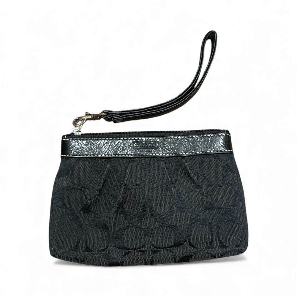 Coach  Chic Black Wristlet Clutch